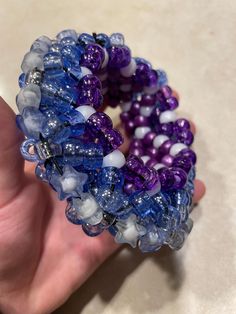 A galaxy themed Kandi ufo cuff (1x base) with star charms and sparkling beads covering the base! Kandi Cuff, Star Charms, Jewelry Bracelets, Beaded Bracelets, Sparkle, Cuff, Beads, Stars, Jewellery Bracelets