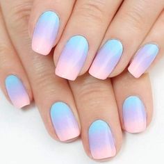 Squoval Nails, Rainbow Nails, Pastel Nails, Cute Nail Art, My Nails, Makati