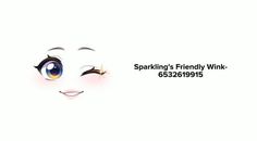 a woman's face with the words sparkling's friendly wink