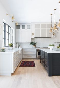 the kitchen is clean and ready for us to use in its new owner's home