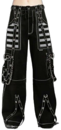 Scene Pants, Cyberpunk Pants, Punk Outfit, Emo Hair, Cotton Pants, Black Cotton, White Color, Favorite Outfit, Art Collection