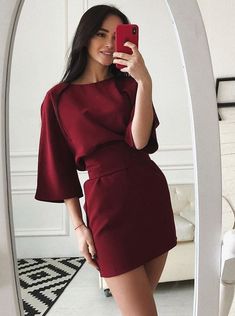 Homecoming Dresses With Sleeves, Party Dress With Sleeves, Unique Homecoming Dresses, Party Dresses With Sleeves, Homecoming Party, Dress With Sleeves, Mini Robes, Satin Prom Dress, Prom Party Dresses