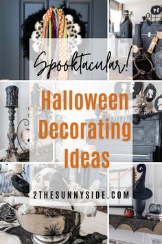 halloween decorating ideas with text overlay