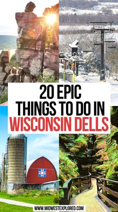 Epic Things to do in Wisconsin Dells Wisconsin Dells With Kids, Wisconsin Dells Restaurants, Wilderness Resort Wisconsin Dells, Hiking Wisconsin, Dells Wisconsin, Wisconsin Attractions