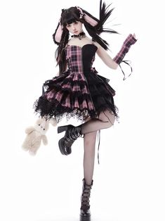 Get trendy with Japanese Idol Daily Performance Outfit Gothic Mini Dress - Dresses available at Peiliee Shop. Grab yours for $69 today! Japanese Idol Outfits, Gothic Mini Dress, Gothic Princess, Anime Ideas, Japanese Dress, Corset Lingerie, Crop Top Sweater, Sleepwear & Loungewear, Daily Dress