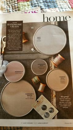 an article in the home magazine shows different types of paint