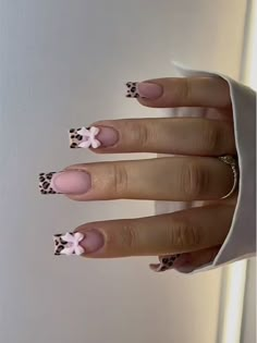 Birthday Hairstyles Ideas, Nail Inspired, Nails Basic, Acrylics Nails, Animal Print Nails Art, Birthday Hairstyles, Nails Coffin Short, Basic Nails, Baddie Nails