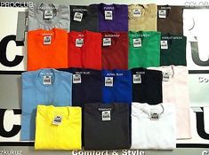 Top Rated 12 NEW PROCLUB HEAVY WEIGHT T-SHIRT COLOR PLAIN PRO CLUB TEE BLANK 5XL 12PC, Men's Clothing Pro Club Shirts Outfits Men, Pro Club Shirt, Pro Club, Color Plain, What A Girl Wants, Plain Tees, Club Shirts, Basic Tee, Club Outfits