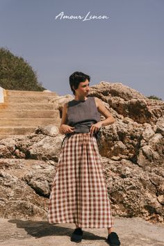 MONA linen skirt is a perfect addition to your summer wardrobe. Pair this long linen skirt with cozy knit sweaters or chunky turtlenecks for a chic and comfortable look. The classic style allows for effortless outfits, whether you choose sandals or flat shoes to complement the summer vibe. Layer with a stylish coat or a denim jacket for added warmth and style. Embrace the beauty of spring and step into summer with confidence.