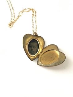 Beautiful Antique Edwardian Heart Locket with Rhinestones Heart Locket Necklace, Rhinestone Heart, Heart Locket, May 31, Locket Necklace, Necklace Gift, Gift Necklace, Antique Gold, Locket