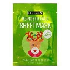 Freeman Reindeer Face Sheet Mask Hydrating Peppermint 0.84oz / 25mlGive your face the fresh feel it deserves with this must have Freeman Reindeer Peppermint Sheet Mask. Christmas Face Masks Skin Care, Brr Basket, Gift Ideas Friends, Beauty Bathroom, Mask Sheets, Skincare Masks, Soft Sheets, Target Christmas, Reindeer Face