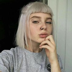 Short Grunge Hair, Grunge Look, Mullet Hairstyle, Hair Color Dark, Face Hair, Hair Envy, Grunge Hair, Dream Hair, White Hair