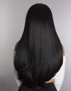 Straight Black Hair, Black Hair Color, Long Black Hair, Beautiful Long Hair, Silky Hair, Hair Color For Black Hair