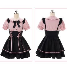 Please take the size info as a reference. The measurement error between 1-4cm is in the normal range.Fabric Material: Cotton blend. PolyesterColor: Black. PinkSku: SE22840Size Chart: S. M. L. XLSize: SShirt bust: 84cm/33.09"Shirt length: 42cm/16.55"Shirt shoulder: 32cm/12.61"Shirt waist: 64cm/25.22"Skirt length: 48cm/18.91"Skirt waist: 64cm/25.22"Size: MShirt bust: 88cm/34.67"Shirt length: 43cm/16.94"Shirt shoulder: 33cm/13.00"Shirt waist: 68cm/26.79"Skirt length: 49cm/19.31"Skirt waist: 68cm/26 Black Skirt Set, Girly Kei, Halter Dress Short, Bow Shirts, Flower Skirt, Korea Fashion, Harajuku Fashion, Japan Fashion, Plaid Skirts