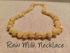 Baltic Amber Teething Necklace Raw Milk Newborn pop clasp 10.5 to 11 inch Infant fever cold red cheeks fussiness drool Teething Symptoms, Teething Toddler, Baltic Amber Teething Necklace, Swollen Gum, Red Cheeks, Amber Teething Necklace, Baby Necklace, Baltic Amber Necklace, Teething Necklace