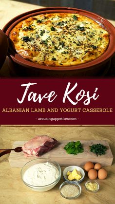 an image of food on a table with the title above it that says, jave kosi