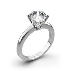 a diamond engagement ring on a white background