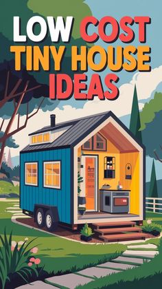 the cover of low cost tiny house ideas