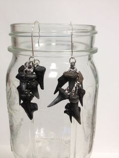 Shark Teeth Dangle Earrings by SeaShellsCreations on Etsy, $16.00 Sharks Teeth, Handmade Jewelry Designs, Shark Teeth, Sand Castle, Unique Handmade Jewelry, Etsy Earrings Dangle, Earrings Etsy, Sharks, Wind Chimes