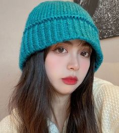 Black Woolen Fisherman Hat  | Jungkook - BTS Blue Blue Winter Beanie Cap, Trendy Blue Beanie One Size, Trendy Blue One Size Beanie, Blue Winter Outdoor Hat, Blue Beanie Hat For Winter, Warm Blue Hats For Winter, Blue Brimmed Hat For Winter, Blue Casual Winter Beanie, Blue Winter Hats For Cold Weather