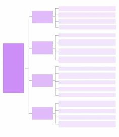 a purple and white family tree is shown