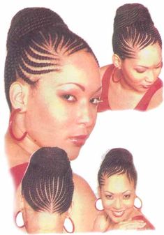 Sweet & simple African American Updo Hairstyles, Corn Row, Fishtail Braid Hairstyles, American Hairstyles, Beautiful Braids, Updo Hairstyles, Braided Hairstyles For Wedding