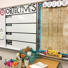 a bulletin board with some writing on it