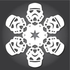 the snowflake is made out of paper