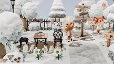 Animal Crossing Winter Island, Acnh Winter Island, Animal Crossing Winter, Acnh Holiday, Christmas Acnh, Acnh Characters, Winter Acnh, Acnh Winter, Animale Crossing