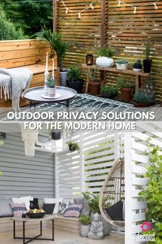 an outdoor privacy solution for the modern home