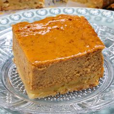 a piece of cake sitting on top of a glass plate