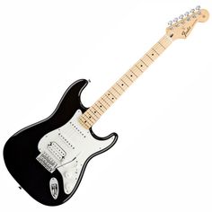 an electric guitar is shown on a white background