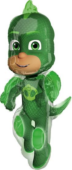 PJ Masks Gekko 38 Foil Balloon - Made by Anagram Pj Masks Birthday Party, Pj Mask Party, Floating Balloons, Pj Masks Birthday, Party Supply Store, 6th Birthday Parties, Mylar Balloons, Mask Party, Helium Balloons