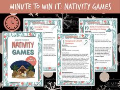 the nativity games for kids to play with their family and friends in christmas time