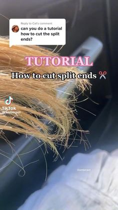 Diy Hair Trim, Haircut At Home, Cut Hair At Home, Trim Your Own Hair, Cut Own Hair, Split Ends Hair, Healthy Hair Routine, How To Cut Your Own Hair, Long Hair Tips