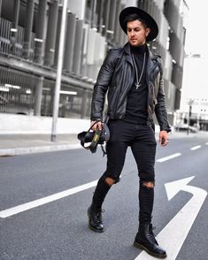 Black Hat Outfit, All Black Outfit For Party, Victoria’s Secret Fashion Show, New Mens Fashion Trends, Fashion Reference, Street Outfits