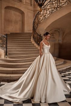 Alaia - Wedding Dress | Milla Nova Milla Nova Wedding Dresses, Classical Wedding, Bride Collection, Bride Dress Vintage, Wedding Dresses Taffeta, Elegant Bridal Gown, The Princess Bride, A Line Bridal Gowns