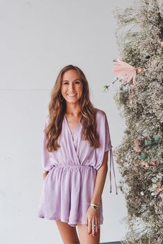 GIGI Lavender Romper Romper Seven 1 Seven Perfect Game, Game Day, Casual Dress, Lavender, Hand Wash, Rompers, Models, How To Wear, Color