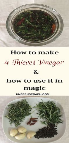 how to make herbs vinegar and how to use it in magic