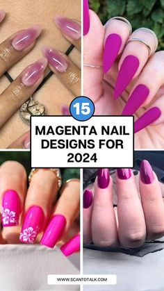 #nails #nailart #nailsofinstagram #manicure #gelnails #nailsoftheday #nailsart #beauty #nail #naildesign #nailsnailsnails #nailsdesign #nailtech #acrylicnails #nailsonfleek #nailstagram #naildesigns #nailartist #u #instanails #nailstyle #nailinspo #nailpolish #gelpolish #inspire #nailswag #nailsalon #love #unhas #longnails Magenta Manicure, Magenta Nails Design, Magenta Nails, Beverly Hillbillies, The Beverly Hillbillies, Cute Short Nails, Easter Nail Designs, Trendy Nail Art