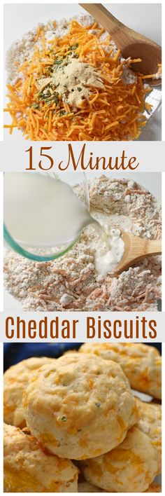 the steps to make cheddar biscuits