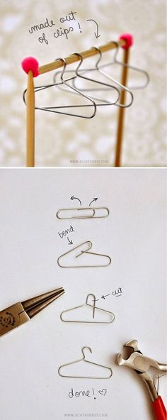 an image of clothes pins and scissors on a piece of paper