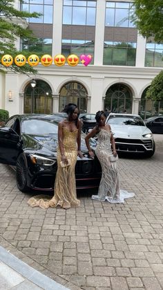 #prom #2k24 #explore Prom Dresses Best Friends, Prom Dresses 2024 Black Women, Birthday Group Outfits, Prom Cars, Prom Black Women, Black Prom Dresses Black Women, Prom Group Photos