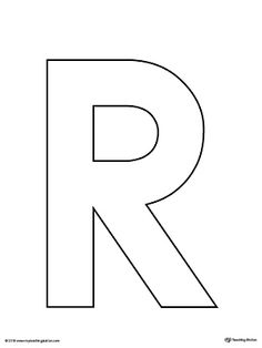 the letter person is shown in black and white, with an uppercase r at the bottom