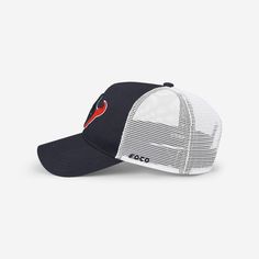 Whether you're behind the wheel of a big rig or in the stands at the game, this Houston Texans Primary Logo Trucker RF Cap is just the thing for your outfit. Featuring an embroidered team logo display and unstructured design with a flat visor and high crown, you’ll be all set to play the role of trucker and fan. Plus, the mesh panels and adjustable snapback snap closure makes this hat perfect for any adventure. Features Embroidered team logo display with raised graphics on front of crown Unstruc Collegiate Trucker Hat For Sports Events With Curved Bill, Collegiate Trucker Hat For Sports Events, Curved Bill Trucker Hat With Embroidered Logo For Fans, Trucker Snapback Hat With Curved Brim For Fan Gear, Curved Bill Trucker Hat With Embroidered Logo, Sporty Trucker Hat With Curved Brim For Fans, Collegiate Trucker Hat With Curved Bill For Fans, Baseball Season Sports Trucker Hat With Team Logo, Trucker Baseball Cap With Curved Brim For Fans