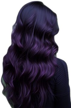 Dark Fantasy Hair Color, Purple Highlights On Dark Hair, Electric Purple Hair, Amethyst Hair Color, Blackberry Hair Color Dark, Cuts For Medium Hair, Dark Purple Hair Color Ideas, Midnight Purple Hair, Blonde Ringlets