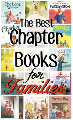 the best charter books for families to read in their homes and children's literature