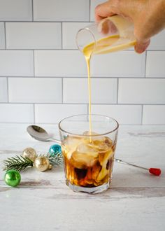 Celebrate the season with this winter White Russian recipe! This egg nog White Russian is the perfect mix of creamy, spiced eggnog and a boozy twist. Whether you’re searching for fun Christmas drinks, eggnog cocktails, or easy vodka drinks, this recipe has you covered. Impress your guests or treat yourself with this holiday favorite! Christmas