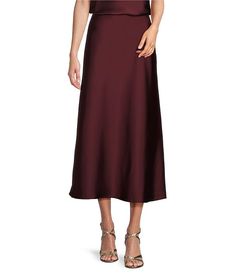 Antonio Melani Bella A-Line Satin Midi Skirt | Dillard's Satin Maxi Skirt, Satin Midi Skirt, Career Woman, Satin Maxi, Antonio Melani, Quiet Luxury, Dillard's, Skirt Pants, Modern Woman