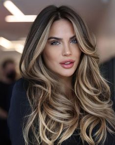 U Part Human Hair Wigs With Clips Balayage Brown #2/6/18 Money Piece, Dirty Blonde Hair, Long Hair Color, Brown Hair Balayage, Brown Blonde Hair, Long Blonde, Eva Longoria, Jessica Chastain, Hair Inspiration Color